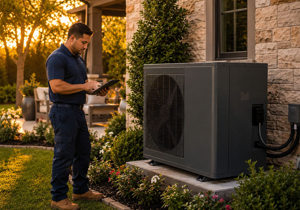heat pump installation in Missouri City, TX